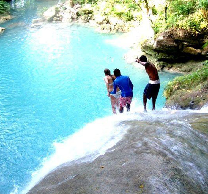 Blue Hole Adventure, Cliff jumping, waterfall Blue Hole Adventure from Montego Bay, Runaway Bay, Trelawny, Ocho Rios - Jamaica