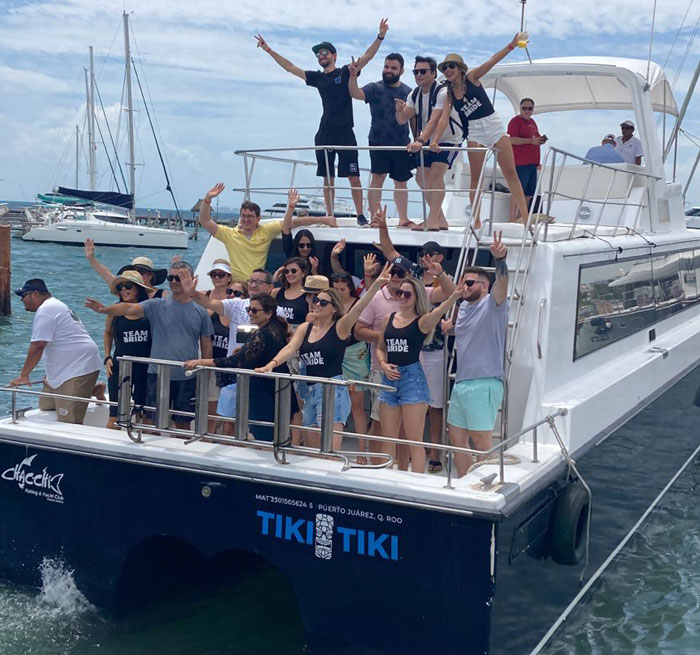 Isla Mujeres Private Party Boat Tiki Tiki Party Boat Cancun